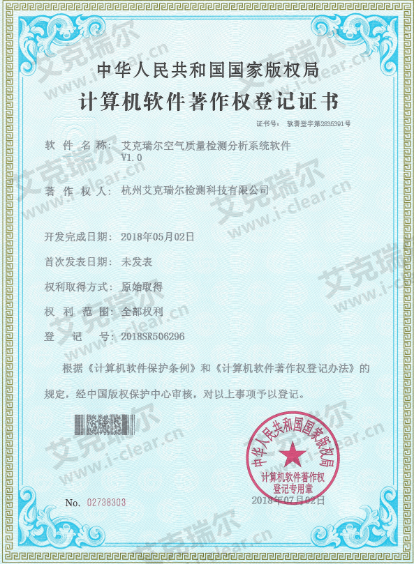 喜报！恭喜艾克瑞尔获得计算机软件著作权登记证书